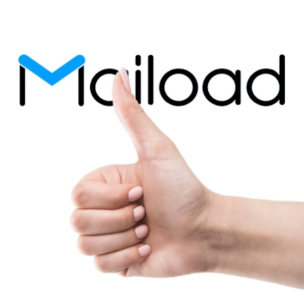 thumb up with maiload logo