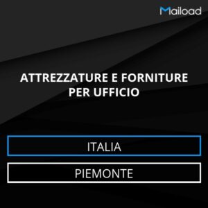 Database Email ATTREZZATURE E FORNITURE PER UFFICIO (Piemonte – Italia)