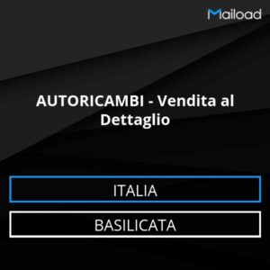 Database Email AUTORICAMBI – Vendita al Dettaglio (Basilicata – Italia)