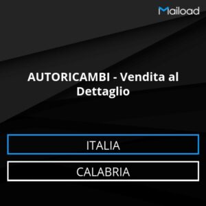 Database Email AUTORICAMBI – Vendita al Dettaglio (Calabria – Italia)