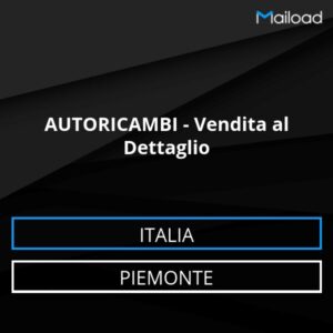 Database Email AUTORICAMBI – Vendita al Dettaglio (Piemonte – Italia)
