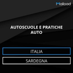 Database Email AUTOSCUOLE E PRATICHE AUTO (Sardegna – Italia)