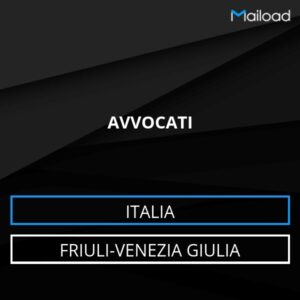 Database Email AVVOCATI (Friuli-Venezia Giulia – Italia)