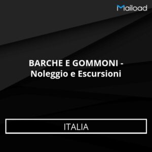 Database Email BARCHE E GOMMONI – Noleggio e Escursioni (Italia)