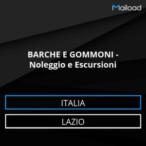 Database Email BARCHE E GOMMONI – Noleggio e Escursioni (Lazio – Italia)