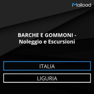 Database Email BARCHE E GOMMONI – Noleggio e Escursioni (Liguria – Italia)
