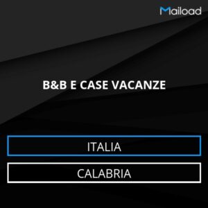 Database Email B&B E CASE VACANZE (Calabria – Italia)