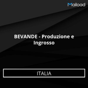Database Email BEVANDE – Produzione e Ingrosso (Italia)