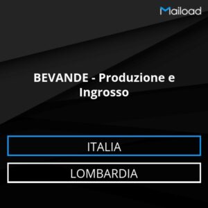 Database Email BEVANDE – Produzione e Ingrosso (Lombardia – Italia)