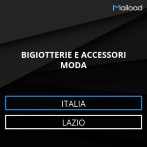Database Email BIGIOTTERIE E ACCESSORI MODA (Lazio – Italia)