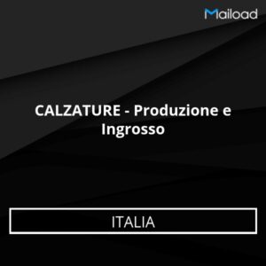 Database Email CALZATURE – Produzione e Ingrosso (Italia)
