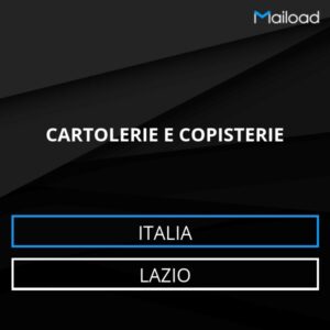 Database Email CARTOLERIE E COPISTERIE (Lazio – Italia)