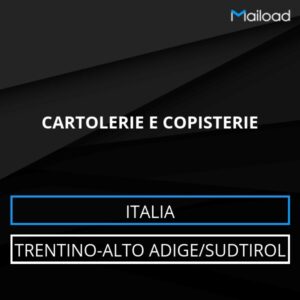 Database Email CARTOLERIE E COPISTERIE (Trentino-Alto Adige/Sudtirol – Italia)