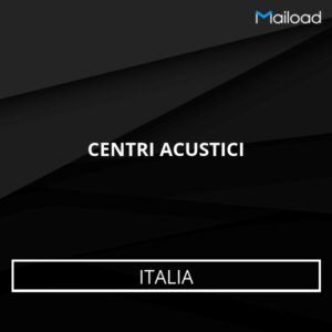 Database Email CENTRI ACUSTICI (Italia)