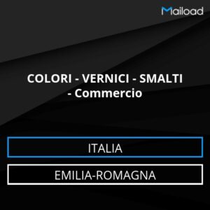 Database Email COLORI – VERNICI – SMALTI – Commercio (Emilia-Romagna – Italia)