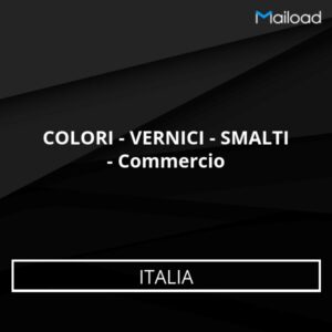 Database Email COLORI – VERNICI – SMALTI – Commercio (Italia)
