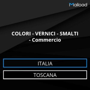 Database Email COLORI – VERNICI – SMALTI – Commercio (Toscana – Italia)