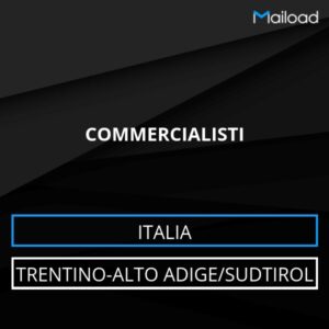 Database Email COMMERCIALISTI (Trentino-Alto Adige/Sudtirol – Italia)
