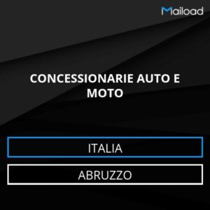 Database Email CONCESSIONARIE AUTO E MOTO (Abruzzo – Italia)