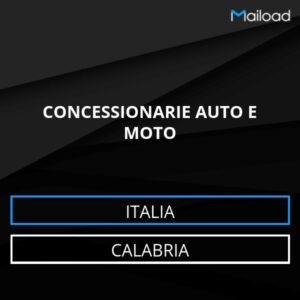 Database Email CONCESSIONARIE AUTO E MOTO (Calabria – Italia)