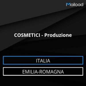 Database Email COSMETICI – Produzione (Emilia-Romagna – Italia)
