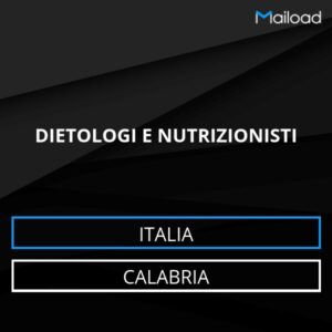 Database Email DIETOLOGI E NUTRIZIONISTI (Calabria – Italia)