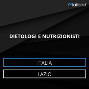 Database Email DIETOLOGI E NUTRIZIONISTI (Lazio – Italia)