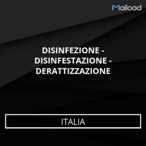 Database Email DISINFEZIONE – DISINFESTAZIONE – DERATTIZZAZIONE (Italia)