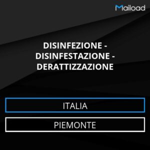 Database Email DISINFEZIONE – DISINFESTAZIONE – DERATTIZZAZIONE (Piemonte – Italia)