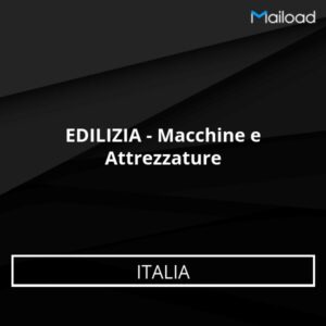 Database Email EDILIZIA – Macchine e Attrezzature (Italia)
