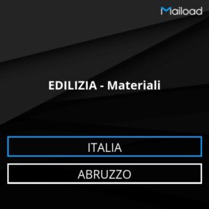Database Email EDILIZIA – Materiali (Abruzzo – Italia)