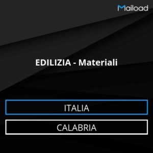 Database Email EDILIZIA – Materiali (Calabria – Italia)
