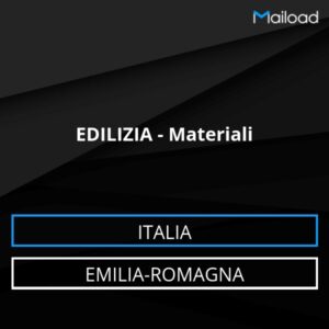 Database Email EDILIZIA – Materiali (Emilia-Romagna – Italia)