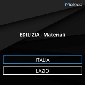 Database Email EDILIZIA – Materiali (Lazio – Italia)