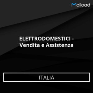 Database Email ELETTRODOMESTICI – Vendita e Assistenza (Italia)