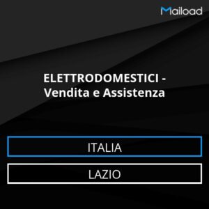 Database Email ELETTRODOMESTICI – Vendita e Assistenza (Lazio – Italia)