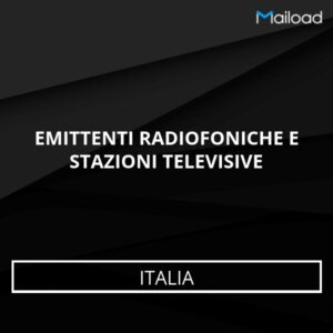 Database Email EMITTENTI RADIOFONICHE E STAZIONI TELEVISIVE (Italia)