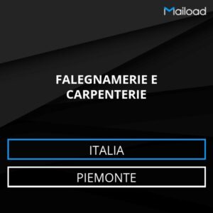 Database Email FALEGNAMERIE E CARPENTERIE (Piemonte – Italia)