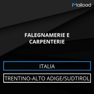 Database Email FALEGNAMERIE E CARPENTERIE (Trentino-Alto Adige/Sudtirol – Italia)