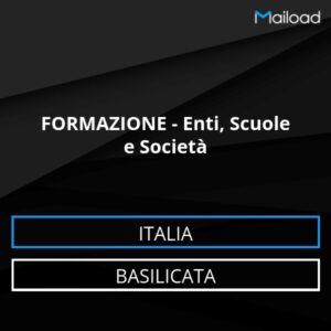 Database Email FORMAZIONE – Enti, Scuole e Società (Basilicata – Italia)