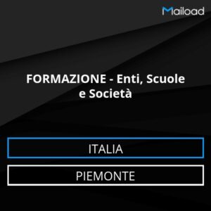 Database Email FORMAZIONE – Enti, Scuole e Società (Piemonte – Italia)