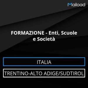 Database Email FORMAZIONE – Enti, Scuole e Società (Trentino-Alto Adige/Sudtirol – Italia)
