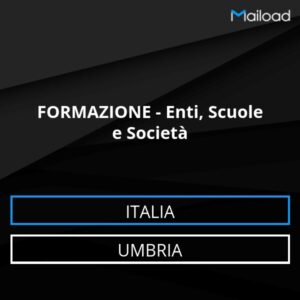 Database Email FORMAZIONE – Enti, Scuole e Società (Umbria – Italia)
