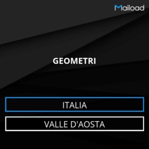 Database Email GEOMETRI (Valle D’Aosta – Italia)