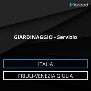 Database Email GIARDINAGGIO – Servizio (Friuli-Venezia Giulia – Italia)