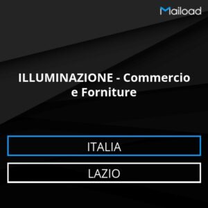 Database Email ILLUMINAZIONE – Commercio e Forniture (Lazio – Italia)