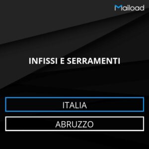 Database Email INFISSI E SERRAMENTI (Abruzzo – Italia)
