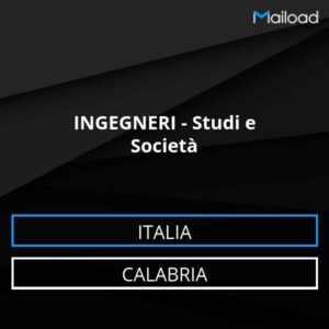 Database Email INGEGNERI – Studi e Società (Calabria – Italia)