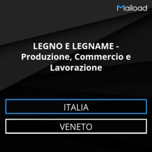 Database Email LEGNO E LEGNAME – Produzione, Commercio e Lavorazione (Veneto – Italia)