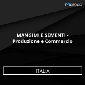 Database Email MANGIMI E SEMENTI – Produzione e Commercio (Italia)